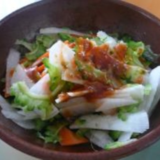 苦味が少ないゴーヤの韓国風サラダ